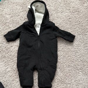 GAP Black Hooded Baby Footie